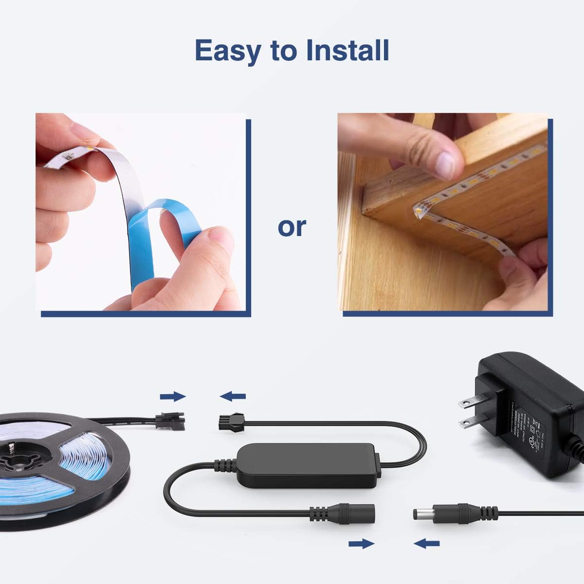 Limited Discount LED Strip Lights White 52.5ft 12V Dimmable 3000K-6000K Ustarus LED Tape Rope Light with RF Remote Flexible 2835 LED Ribbon for Kitchen Under Cabinet Mirror Room Indoor Home Daylight Warm White