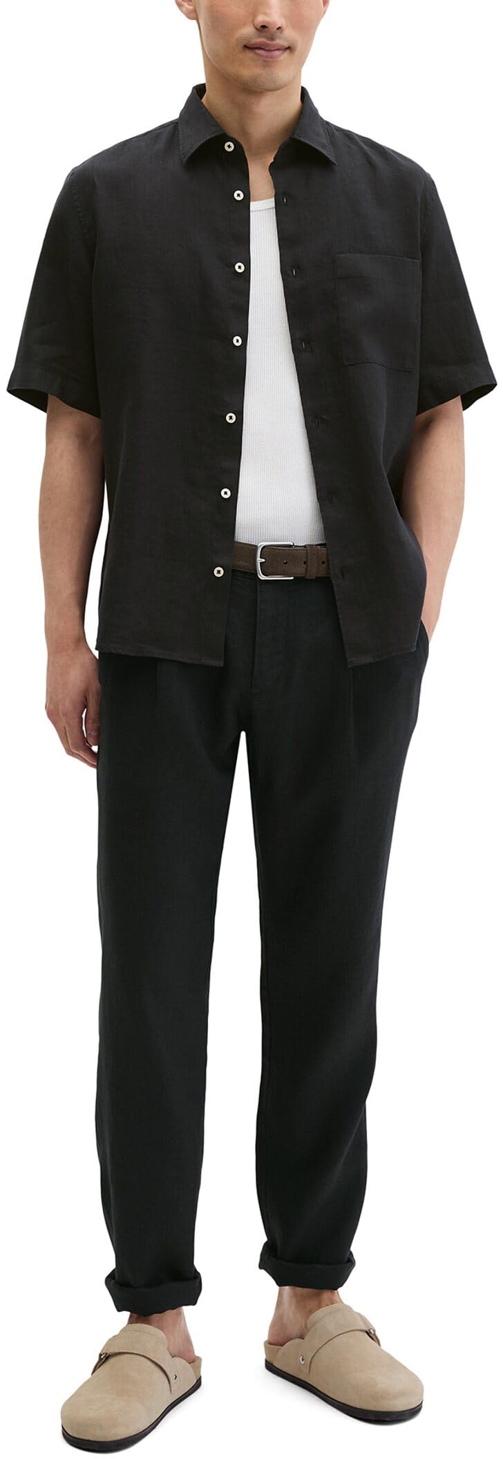 Marc OߴPolo Uomo Camicia in lino a maniche lunghe regular fit