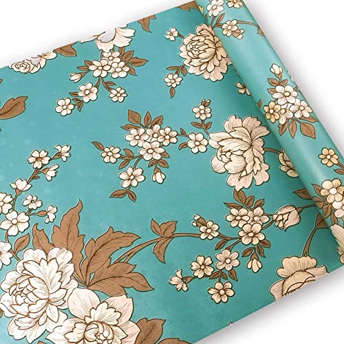 Papel pintado floral extraíble de vinilo para decoración de paredes 7