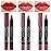 evpct 3Pcs Rub Red Rose Mauve Pink Matte Lipstick Lip Crayon Liner Pencil Pen Makeup Set Matte Lipstick and Lip Liner Set 24 Hour Waterproof labiales mate 24 horas originales 13&15&16