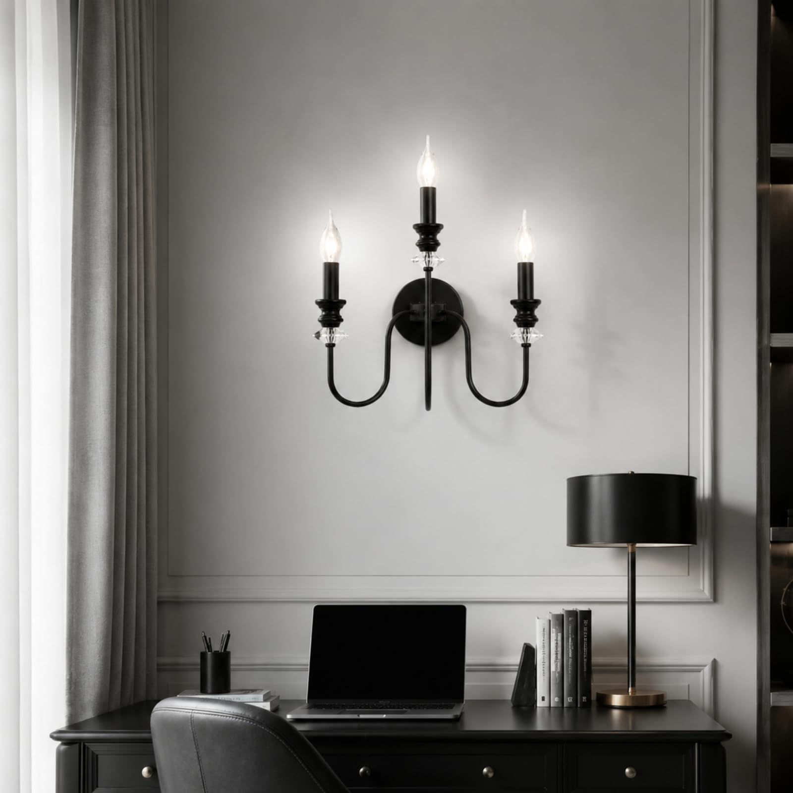 Industrielle Wandlampe Vintage Wandleuchte 3-Flammig für Schlafzimmer Flur
