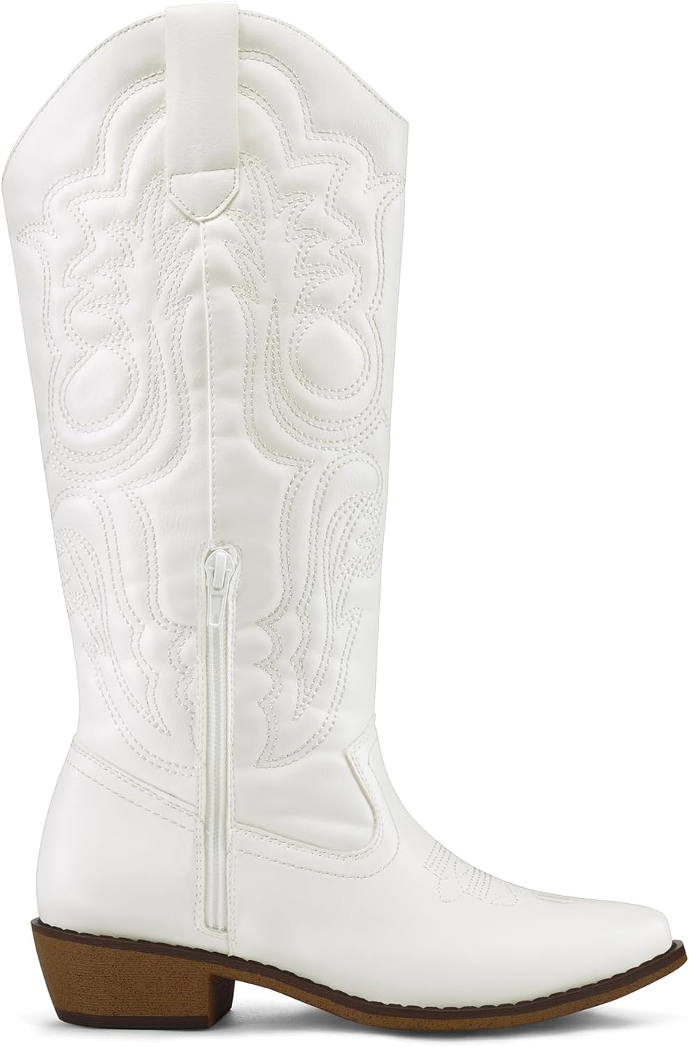 mysoft Women's Cowboy Boots Mid Calf Cowgirl Embroidered Western Pointed Toe... - Picture 45 of 99