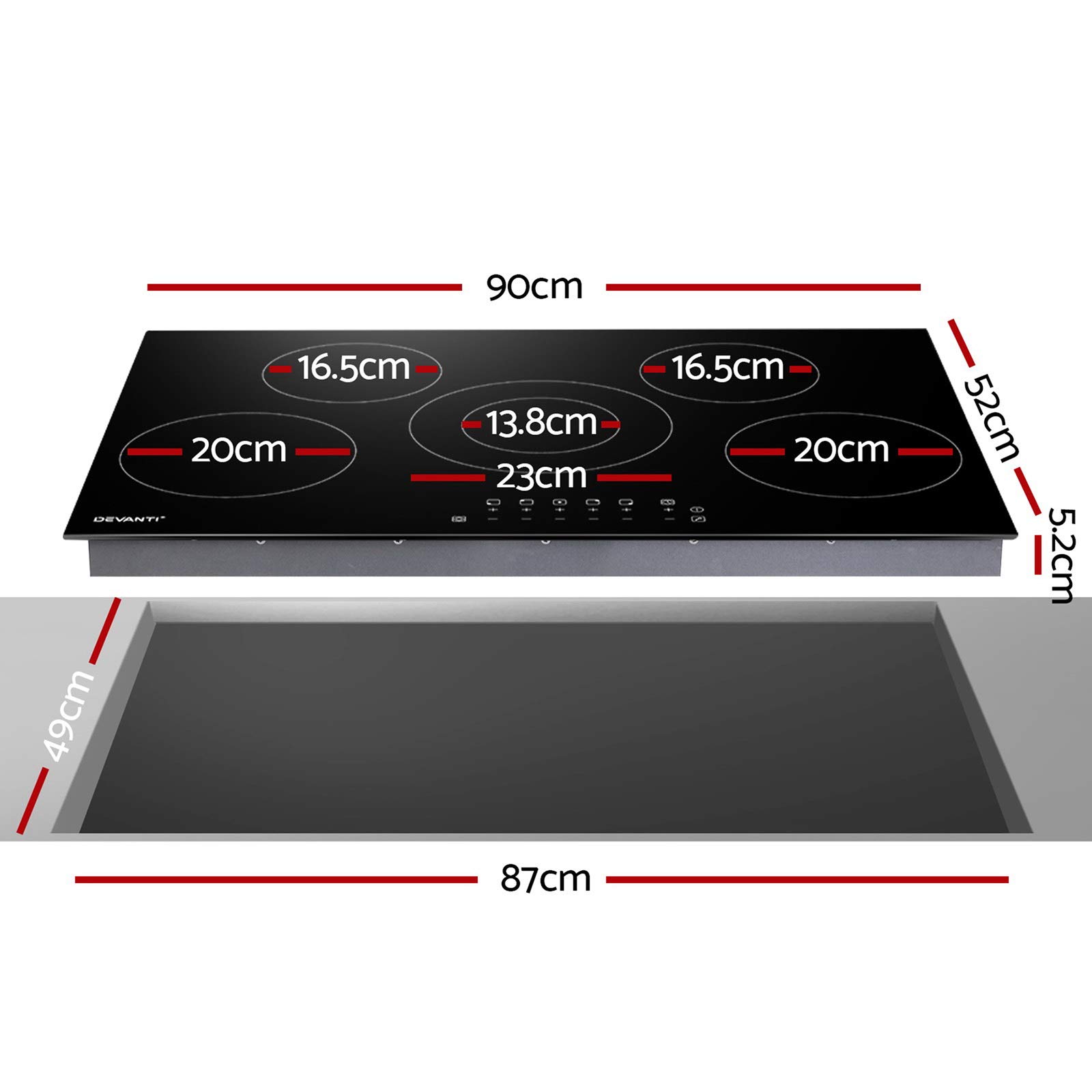 devanti ceramic cooktop