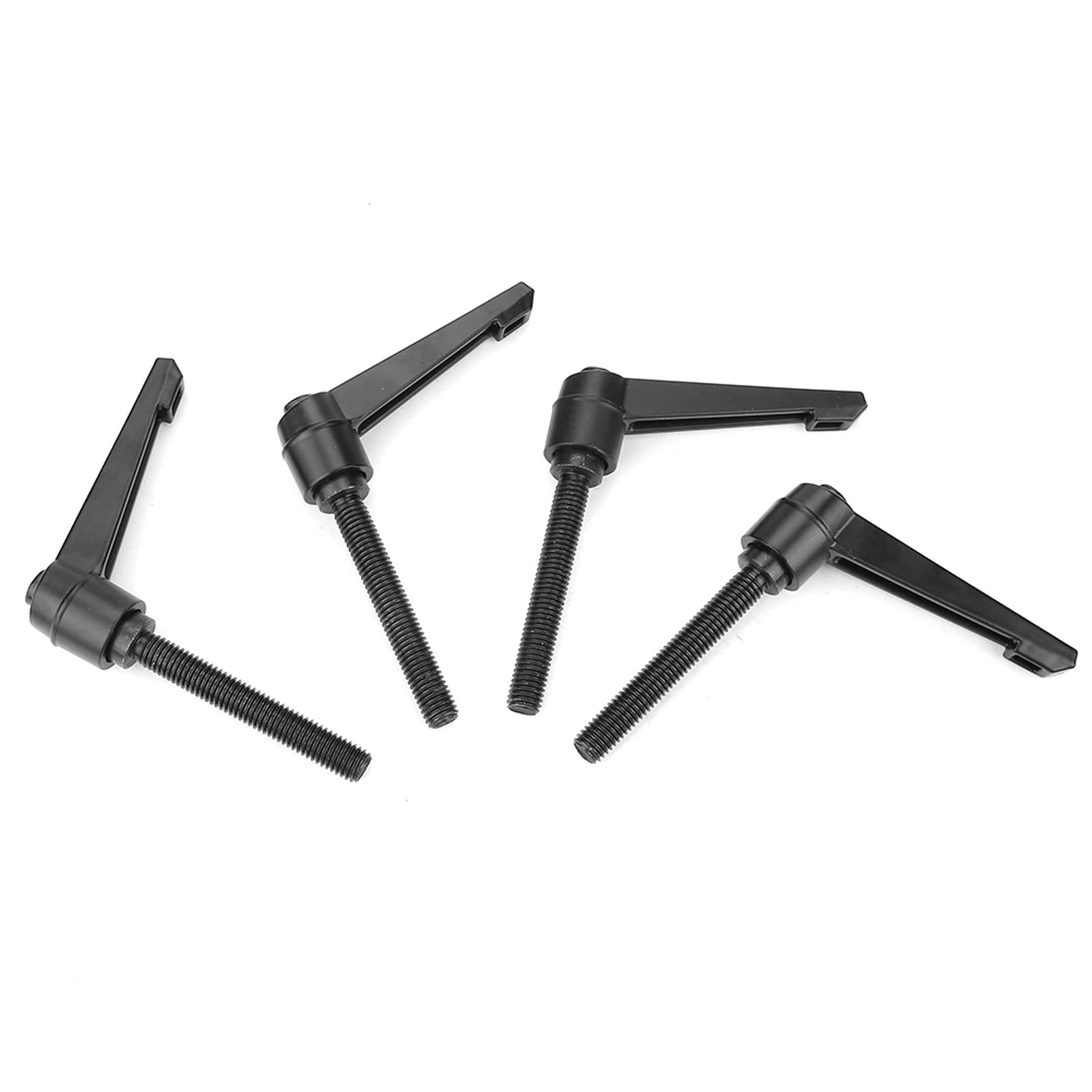 Manija de palanca de sujeción ajustable, perillas de máquina de metal, palanca de fijación M10, manija de rosca macho 80MM, 4 piezas