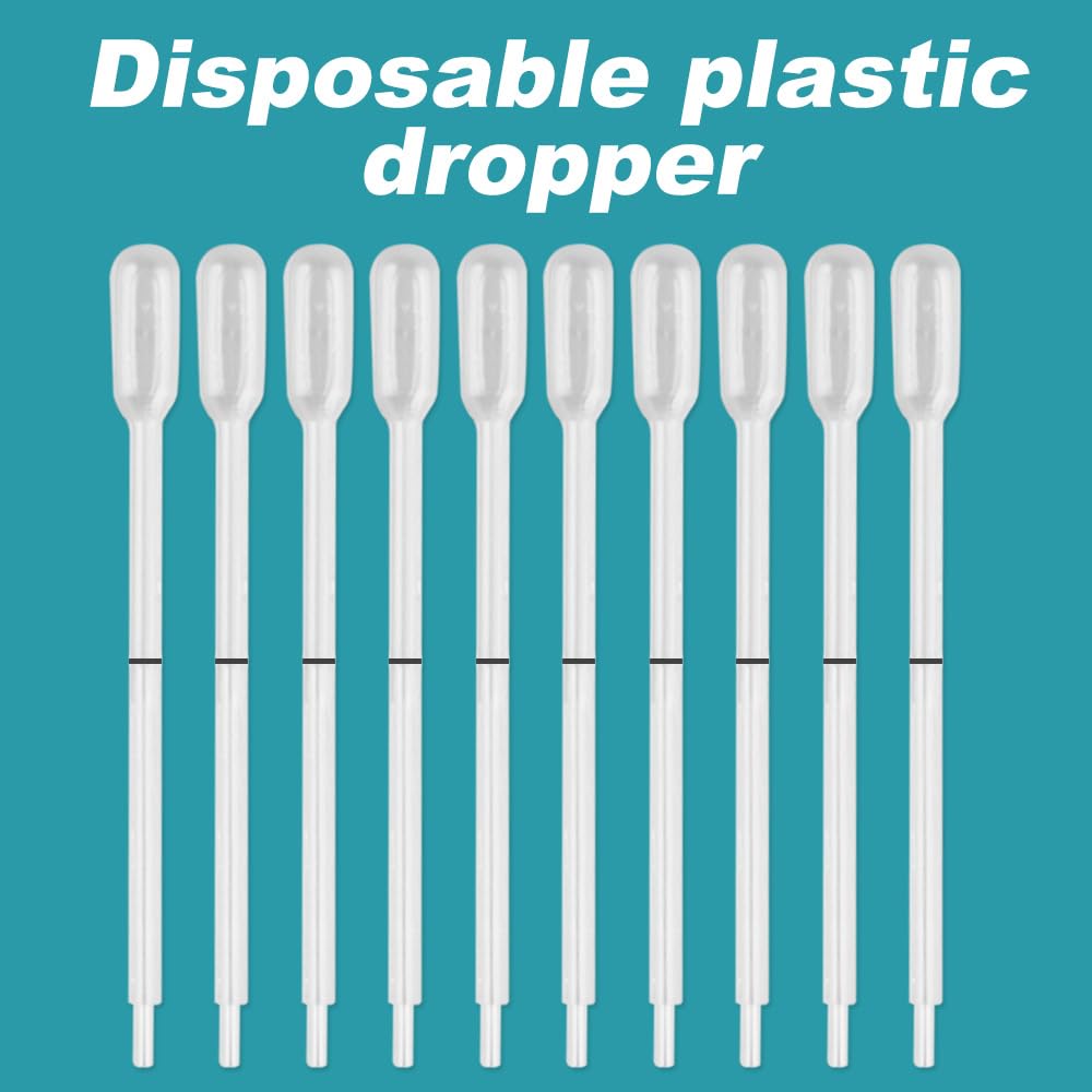 Pipette Dropper Disposable Dropper Pipettes 10 Pcs Transfer Pipettes 35-40μL for Komwell Device