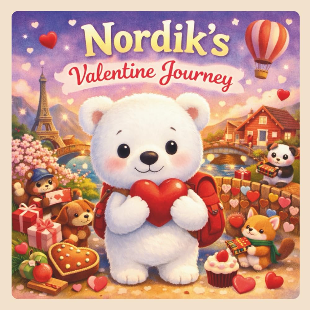 Nordik’s Valentine Journey Around the World: A Heartwarming Valentine Story for Kids (Nordik’s World Adventures)