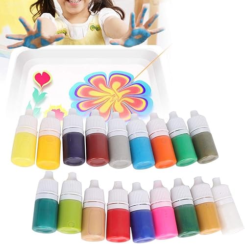 Miniatura 4 de Kits de pintura, juego de iniciación de Ebru de color de agua para niños, arte de pintura en agua, marmoleado, tinta, juego de pintura de arte