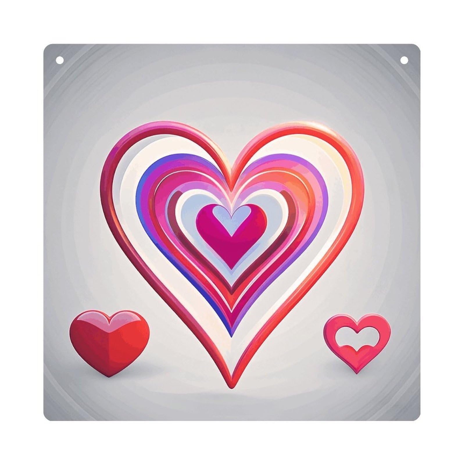 Heart Shaped Pattern Hanging Ornament Wall Decor Pendant