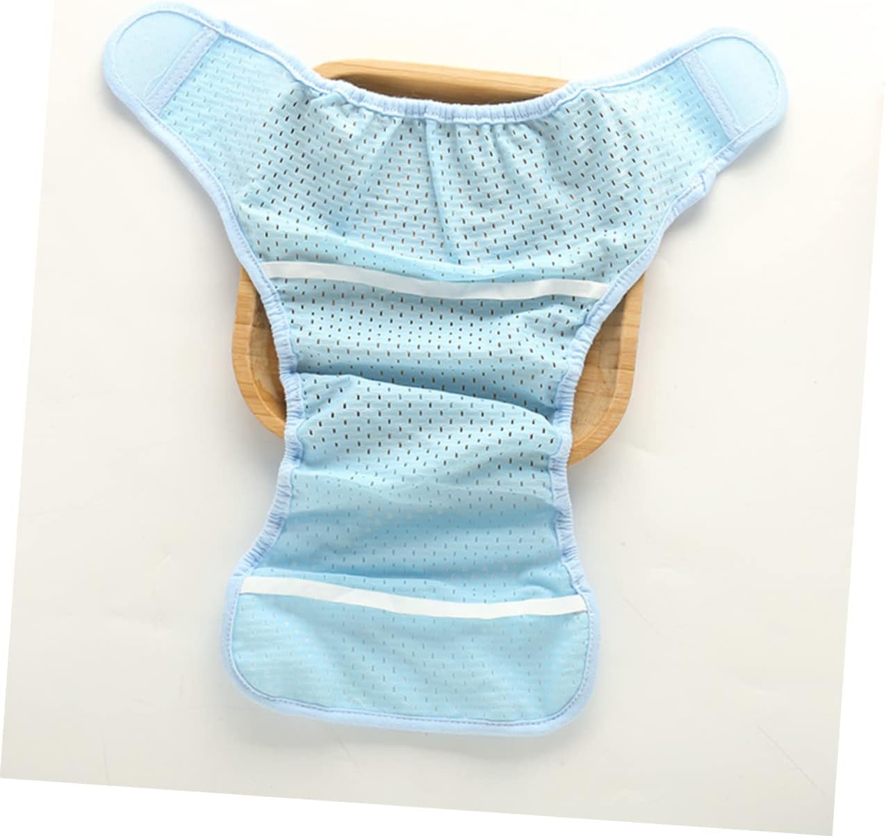 1pc Stretchable Ice Silk Mesh Diaper Cover for Breathable Nappy Protector Comfy and Cool for Daily Use