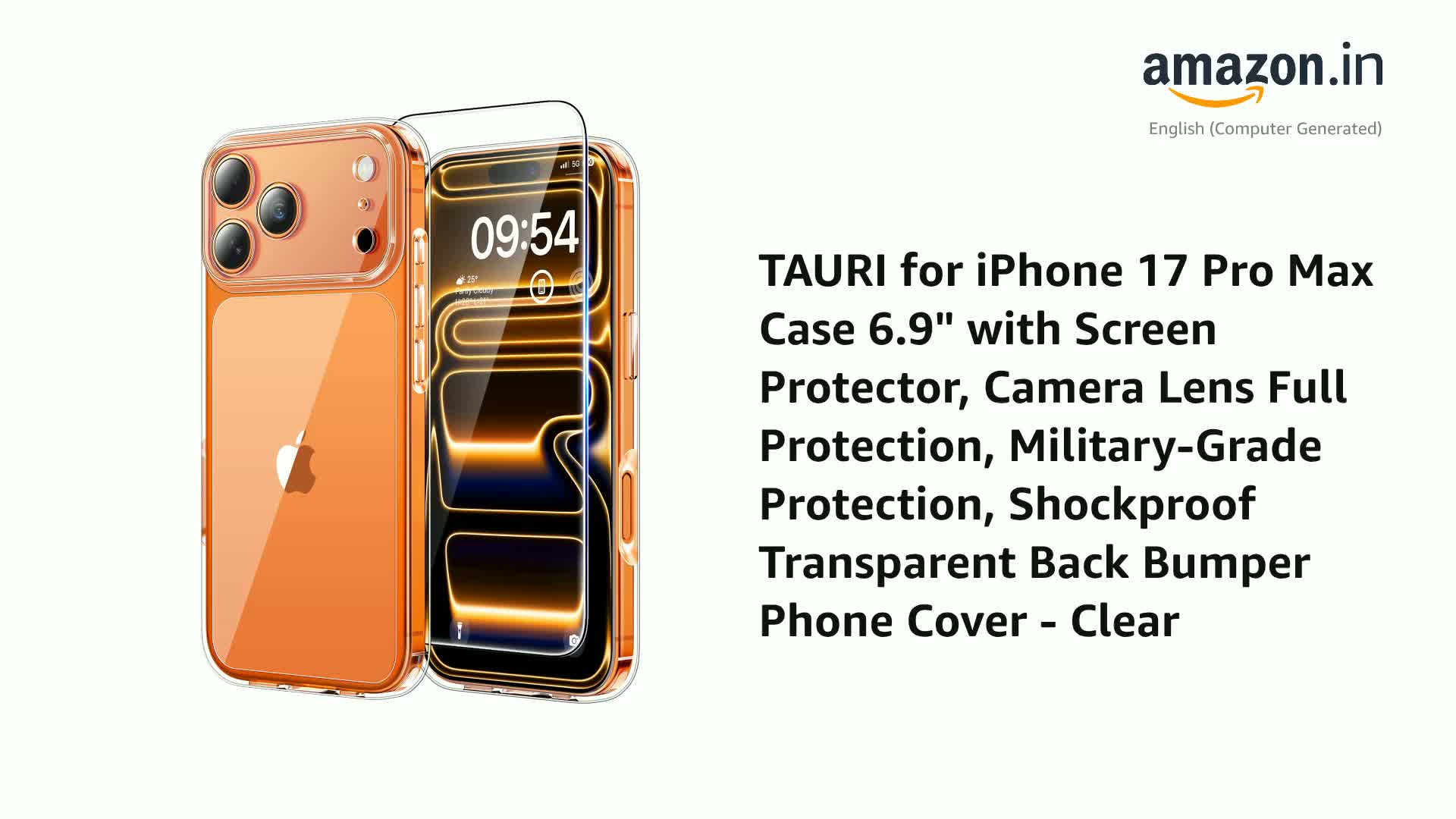 iPhone 17 Pro Max with screen protector