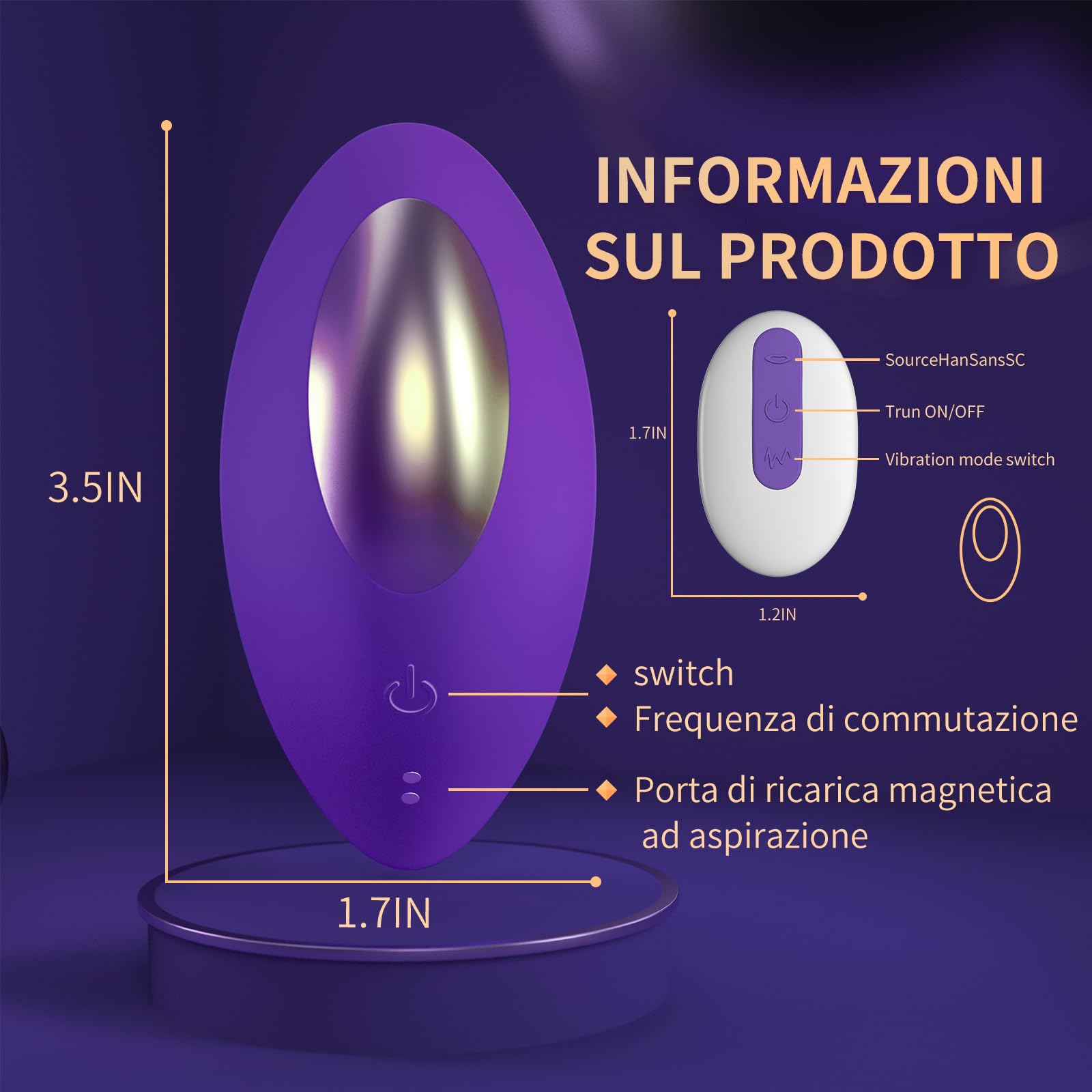 Vibratoreper Donna Punto G Squirting Sex Toys, Vibratori Farfalla Succhia Clitoride Ovetto Vibrante Telecomando 9 Modalità di Vibrazione & Succhia & APP Control Strumento muscolare-wp46