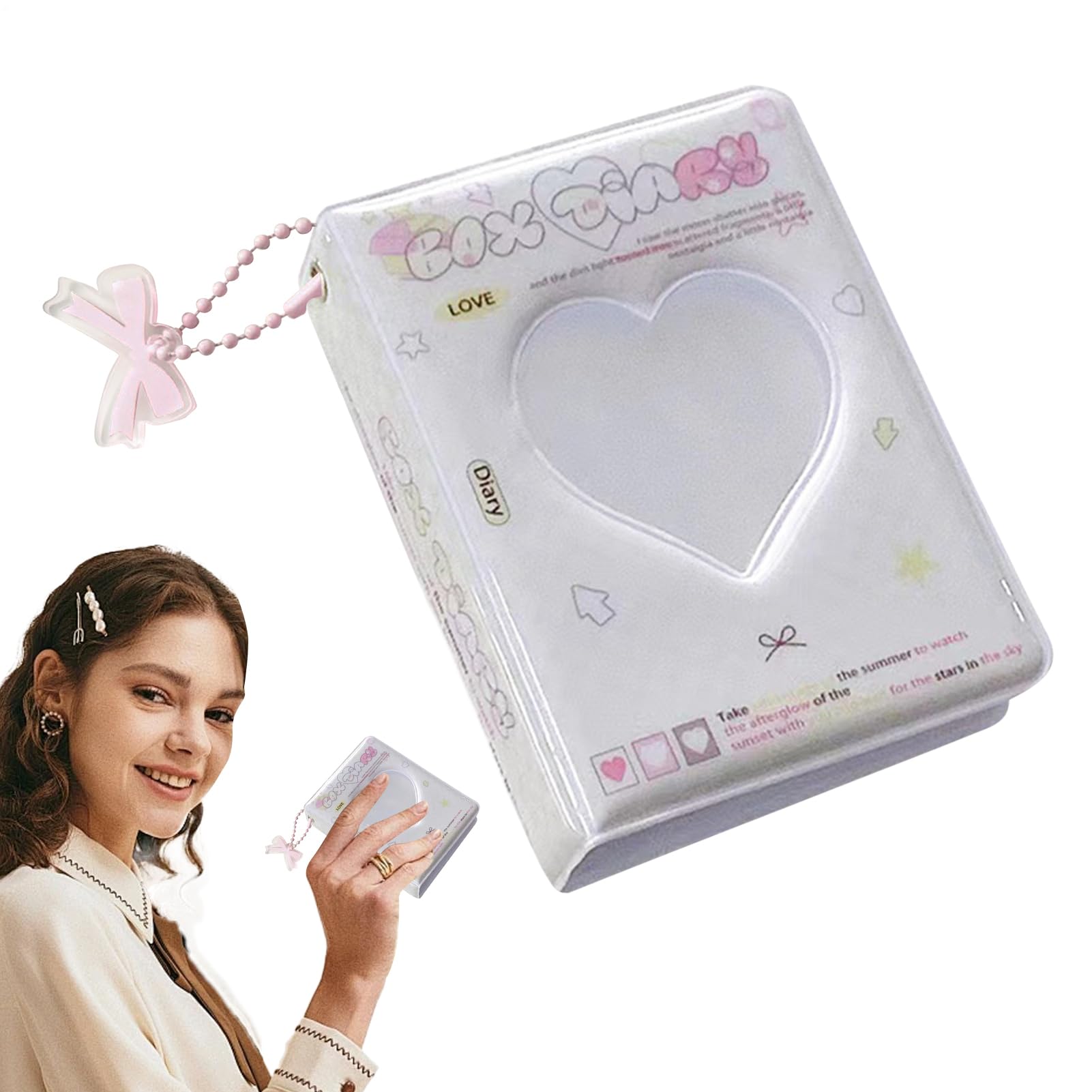 Raccoglitore per Photocard –Realizzato in PVC Album Portafoto a Tasche Trasparenti | Collezione Idoli K-Pop | Porta Card Tascabile per Fan e Collezionisti