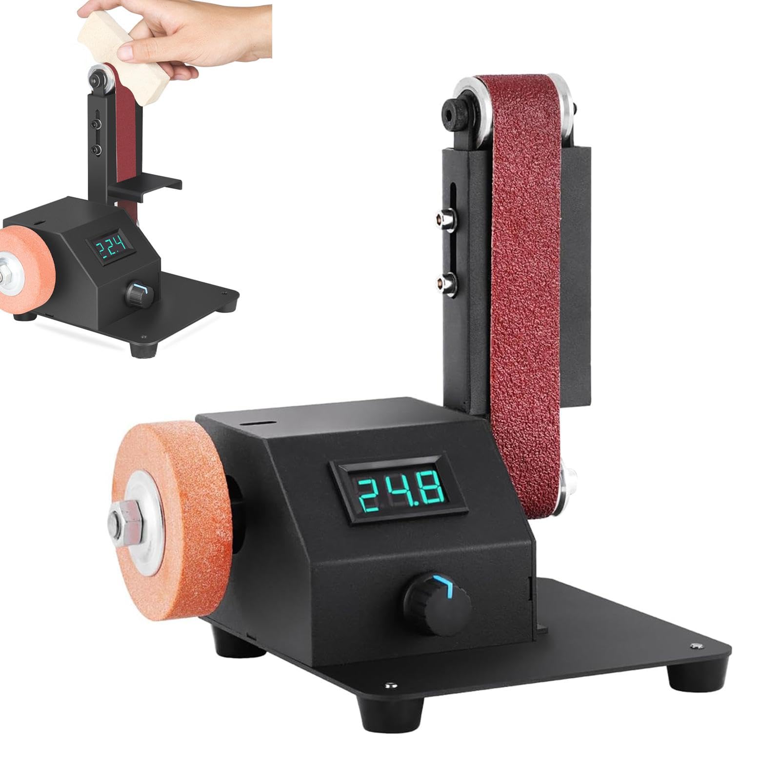 Piccola smerigliatrice da banco, smerigliatrice da banco Levigatrice a | Smericante elettrico a da banco da 350 W, macinazione della macchina di levigatura con 1