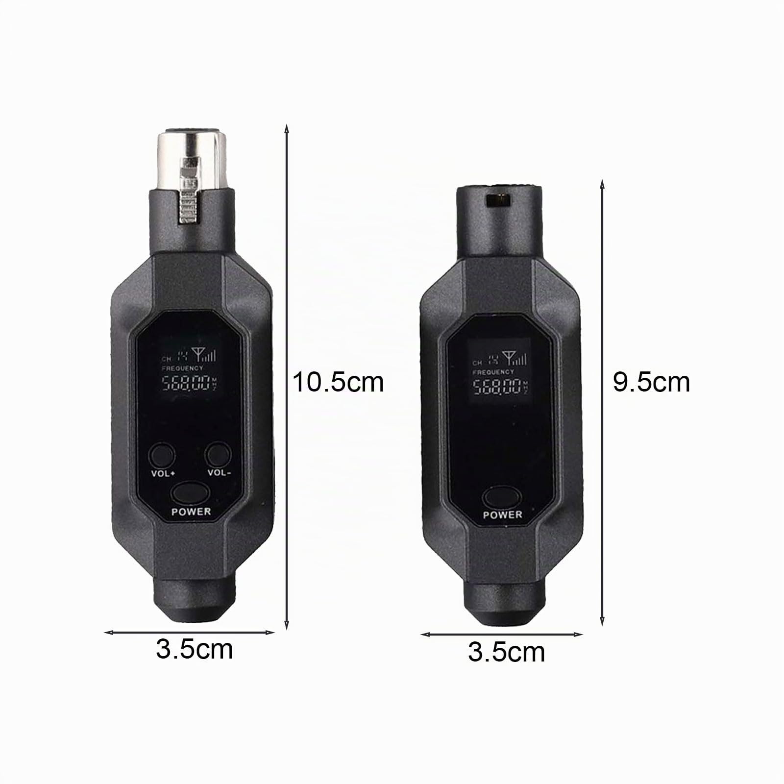 Système de microphone sans fil Audio émetteur et récepteur Adaptateur de microphone XLR à brancher pour microphone dynamique, mixeur audio, système de sonorisation, G6 (1 en 2)