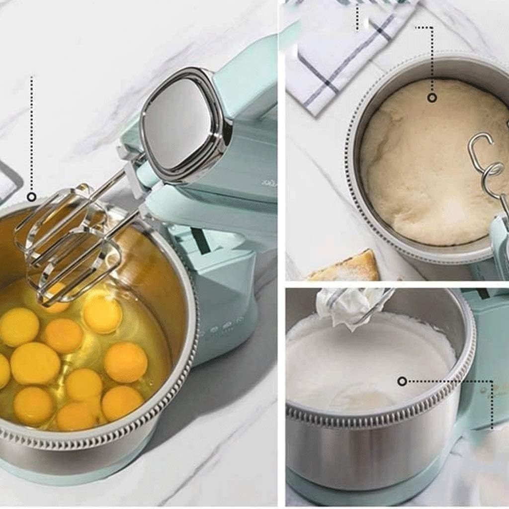 Electric Handheld Food Mixer Egg Cream Blender Food Processor Whisk Food Grade Gears One Button to Remove Durable