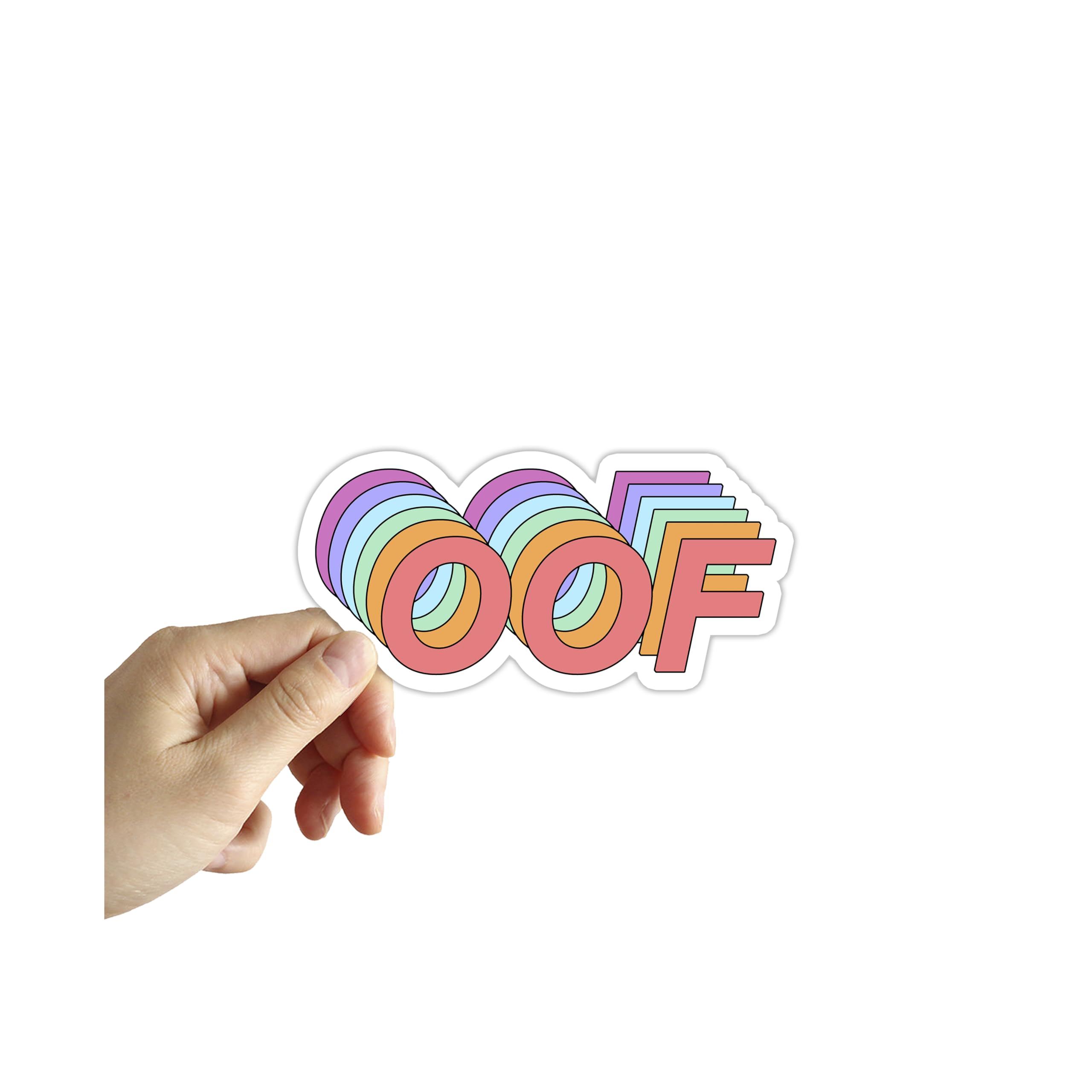 OOF Sticker, Laptop Sticker, Water Bottle Sticker, Phone Sticker, Window Sticker, Funny Sticker