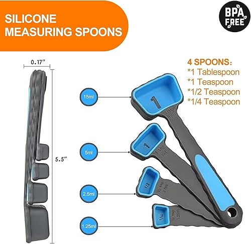 Miniatura 4 de Mailatime Recipientes de avena con tapas, paquete de 4 tarros de vidrio para avena nocturna, tarros de almacenamiento de vidrio de gran capacidad de