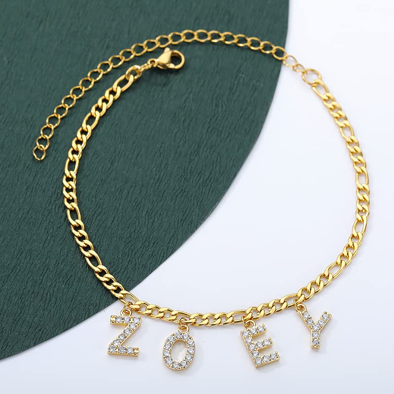 LONGLITER-Personalized-Letter-Ankle-Bracelet-Zircon-Crystal-Custom-Name-Anklets-For-Women-Beach-Anklet-Foot-Chain-Jewelry-Bridesmaid-Gold-9Leters-Jewelry-Gifts