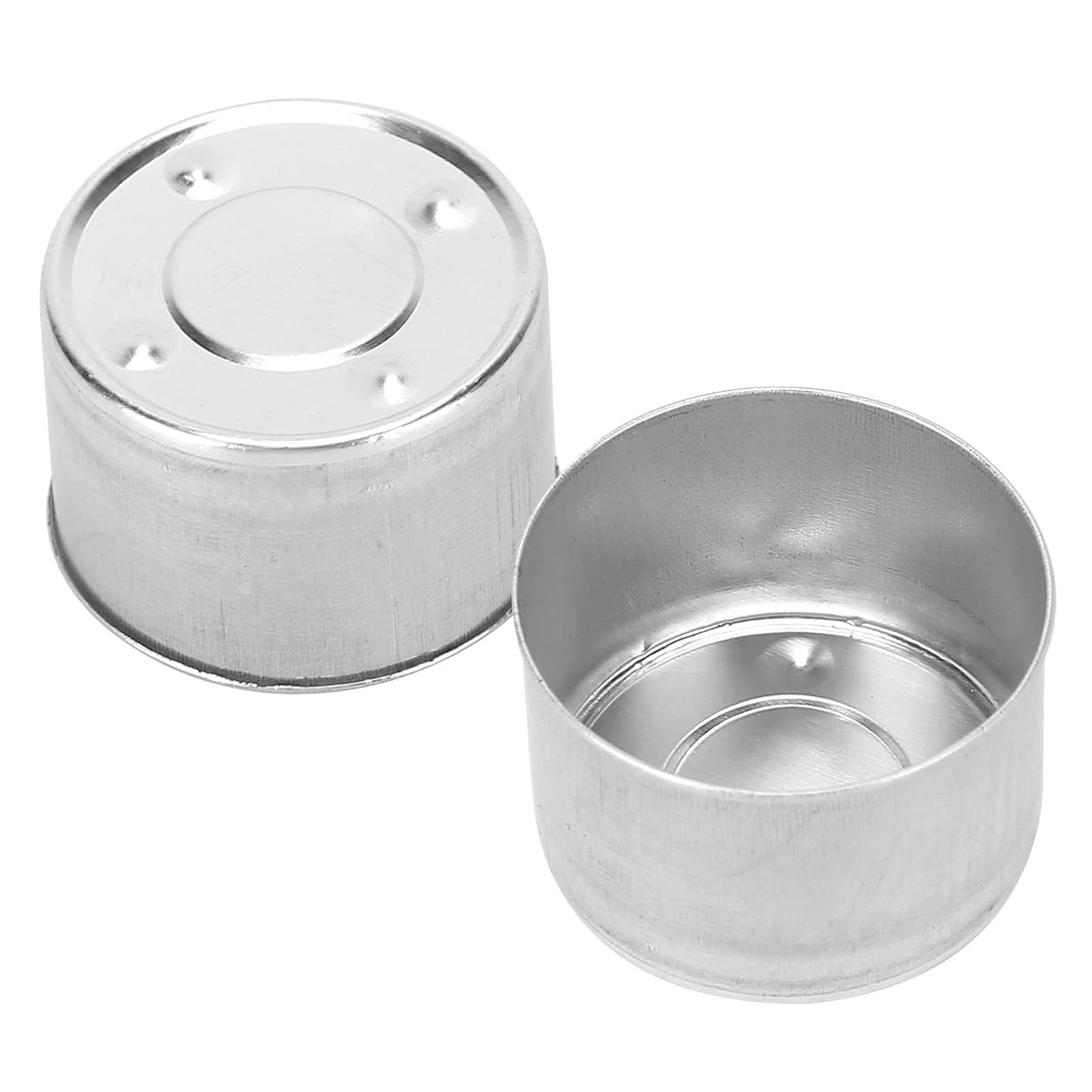 50 Uds. Latas de aluminio para velas de té, tazas de Metal para velas de té, caja vacía, contenedores de caja vacía para velas DIY