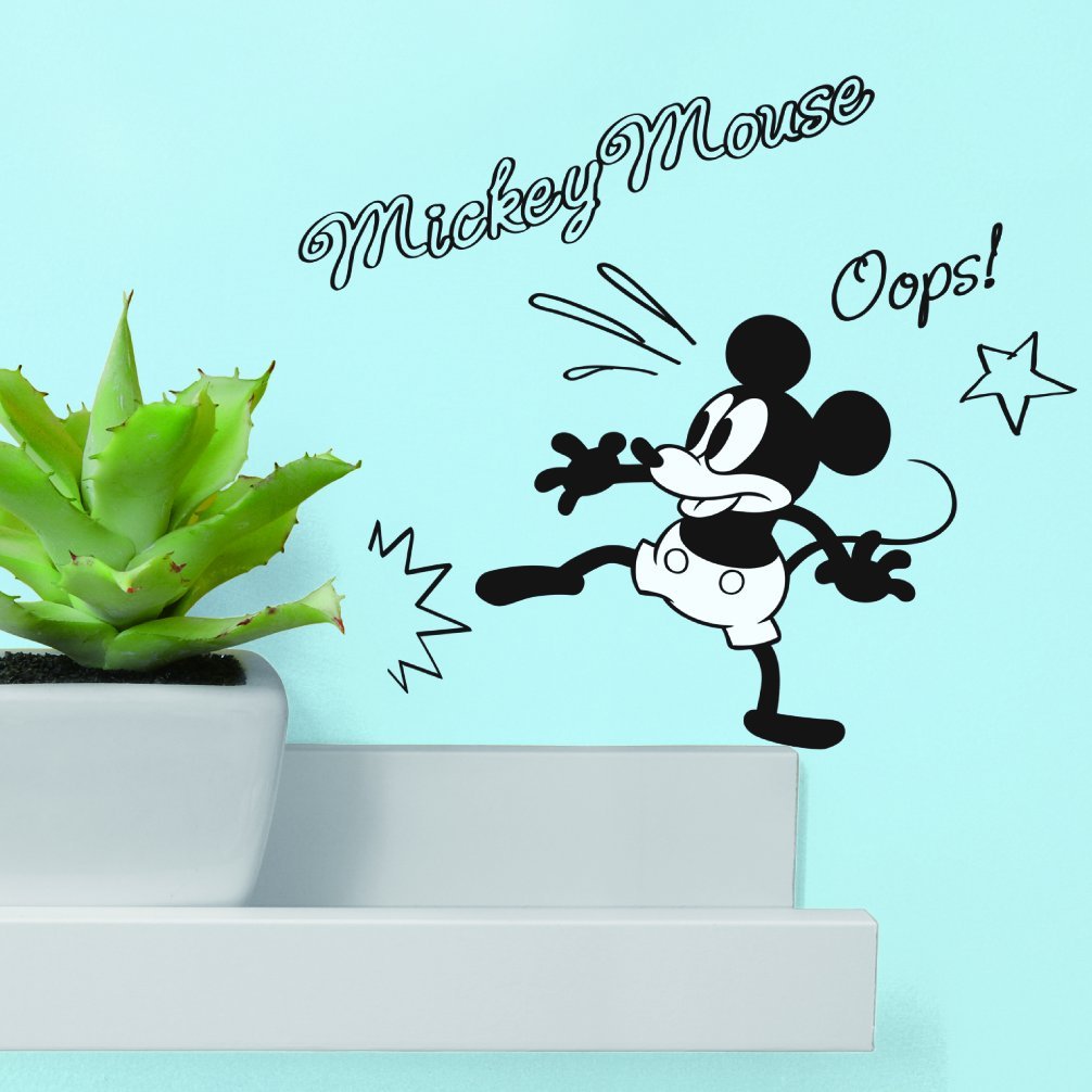 Amazon｜ディズニーウォールデコステッカーA5サイズ×2柄ミッキーマウス
