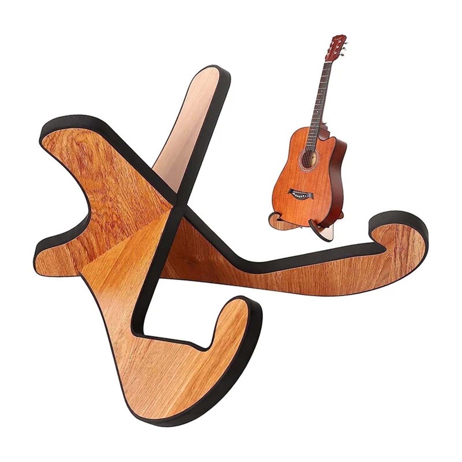 supporto chitarra Wooden Guitar Stand X-shaped Frame | Detachable Non-Slip Guitar Stand Holder Floor for Acoustic Electric Classical Bass Guitars