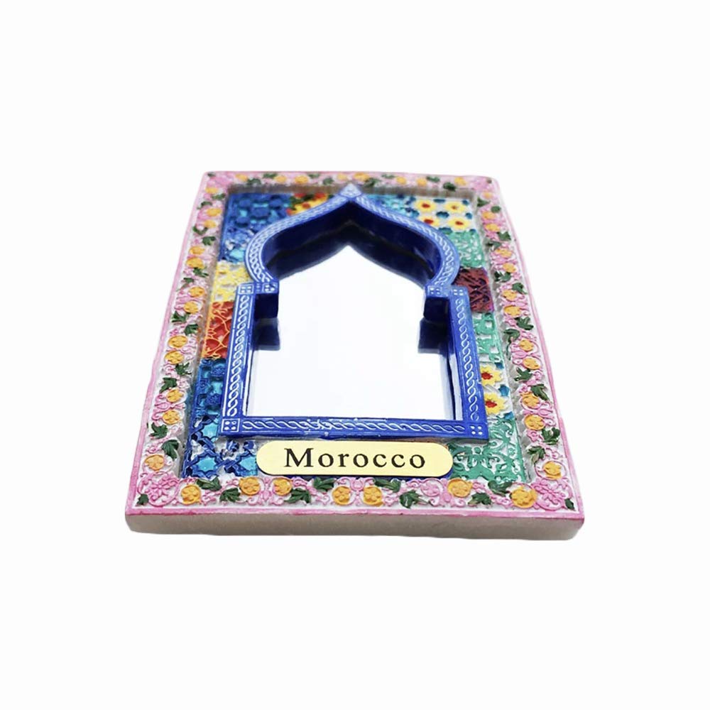 Morocco Carving 3D Souvenir Fridge Magnet Gift,Handmade Home & Kitchen Decoration Morocco Refrigerator Magnet Collection