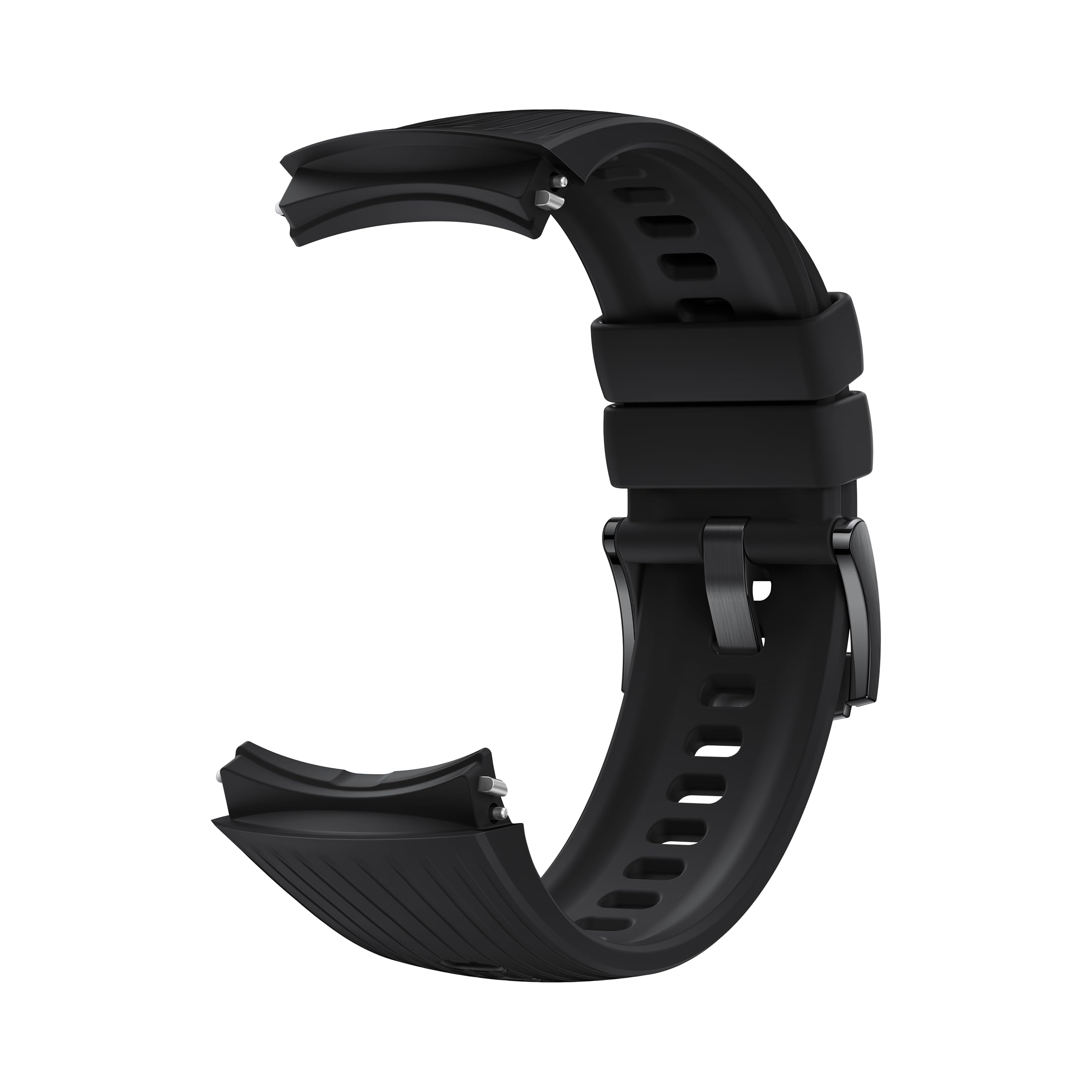 Fluoroélastomère noir HUAWEI Watch 5 bracelets, 22 mm, compatible avec la montre connectée HUAWEI Watch 5 46 mm
