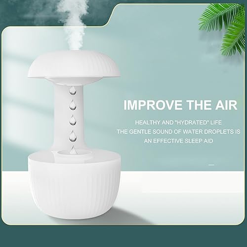 Miniatura 4 de Humidificador de niebla fría, humidificador de aire silencioso con gota de agua levitante, apagado automático y 16.9 fl oz de agua, difusor de