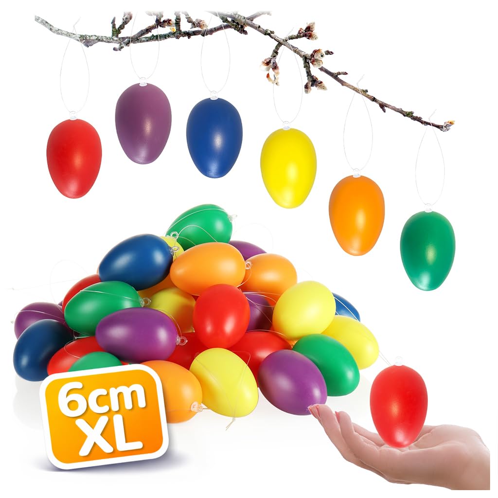 24x paasversiering/paasdecoratie gekleurde eieren