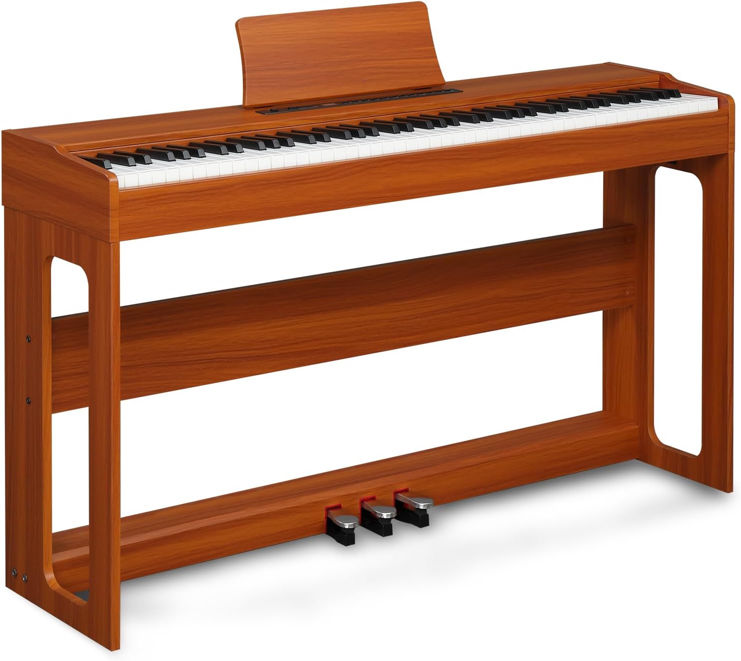Ktaxon Digital Piano 88 Key Fully Weighted Action Upright Piano (Wood)