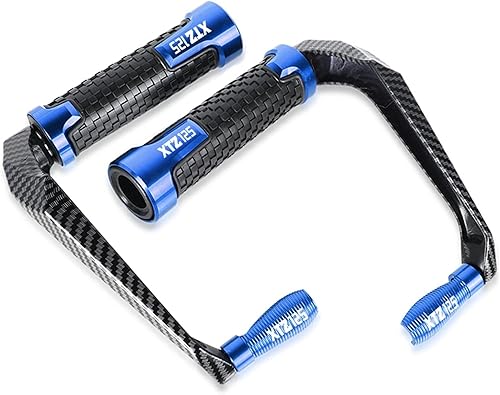 LYMOH Motorcycle Non Slip Handlebar Grips 78 22mm Motorcycle Grips Guard for Yamaha XTZ 125 XTZ125 2014-2018 Throttle Rubber Handle Grips Color  Blue