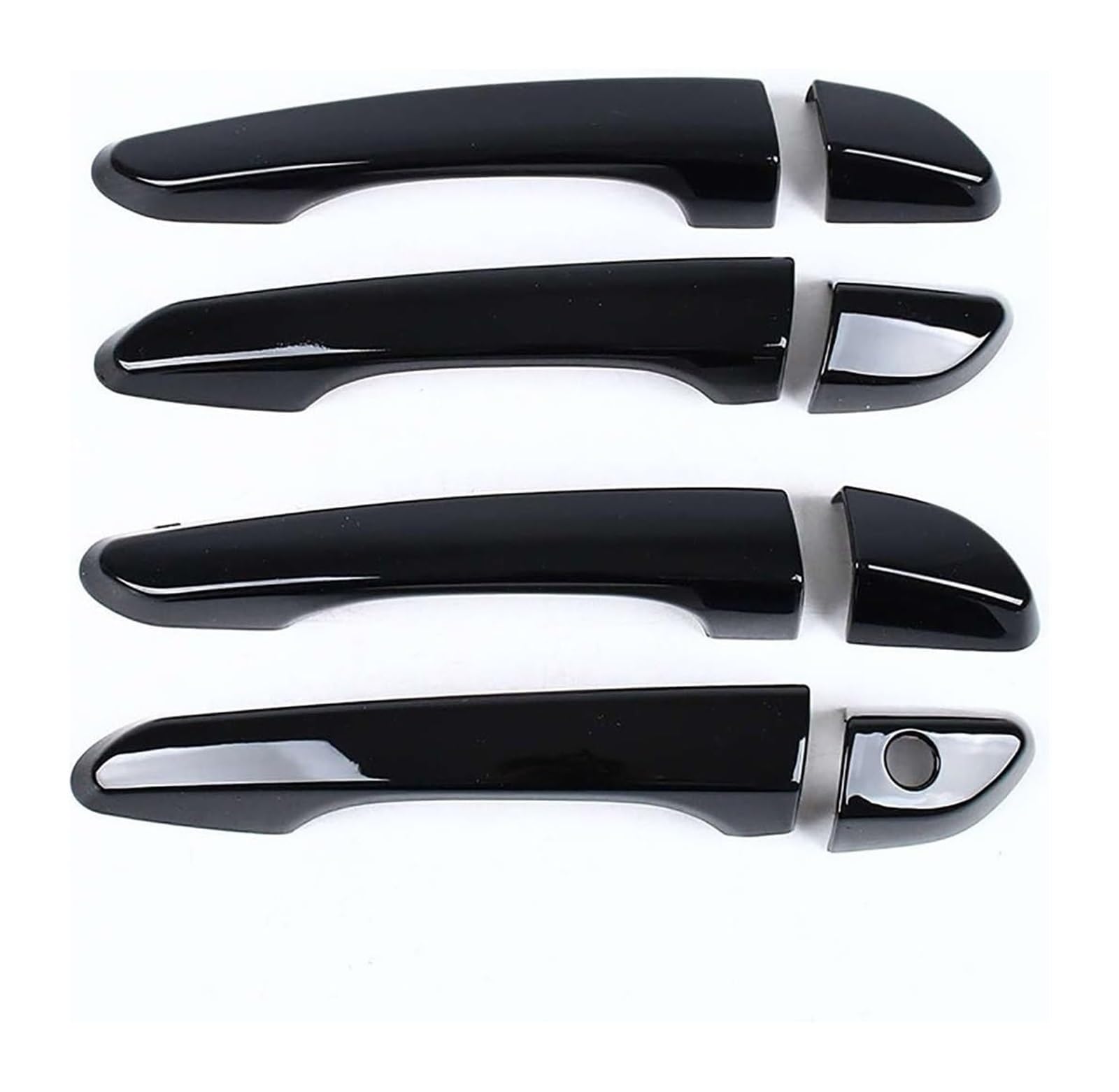 YSBVBLRMRV Car Outside Door Handle Cap for Encino 2018-2023 Single Hole Door Handle Cover Decorative Anti-Scratch Protector(Bright Black)