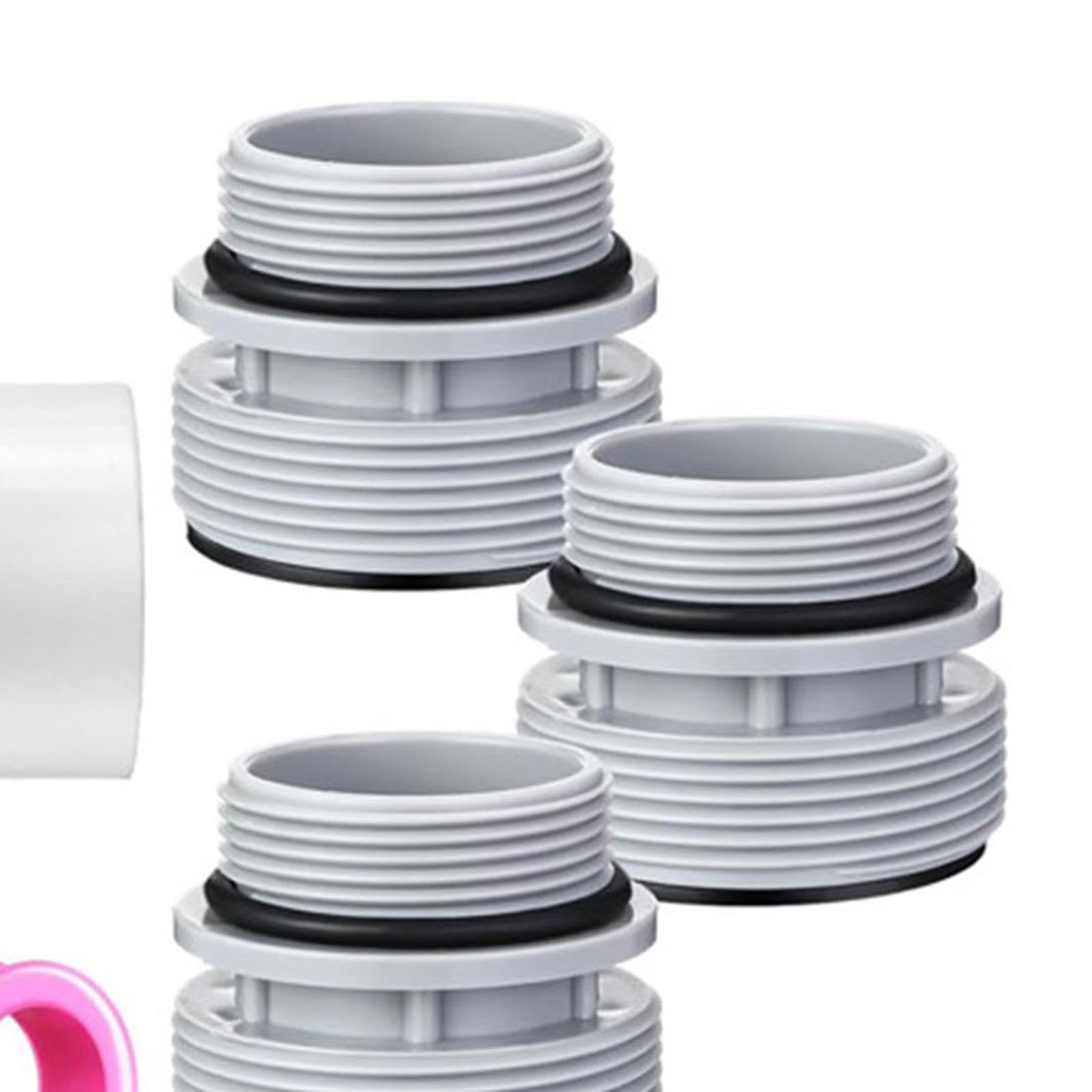 Conjunto de Válvula Desviadora de 3 Vías para Conexión de de Piscina Y Jardín, Blanco
