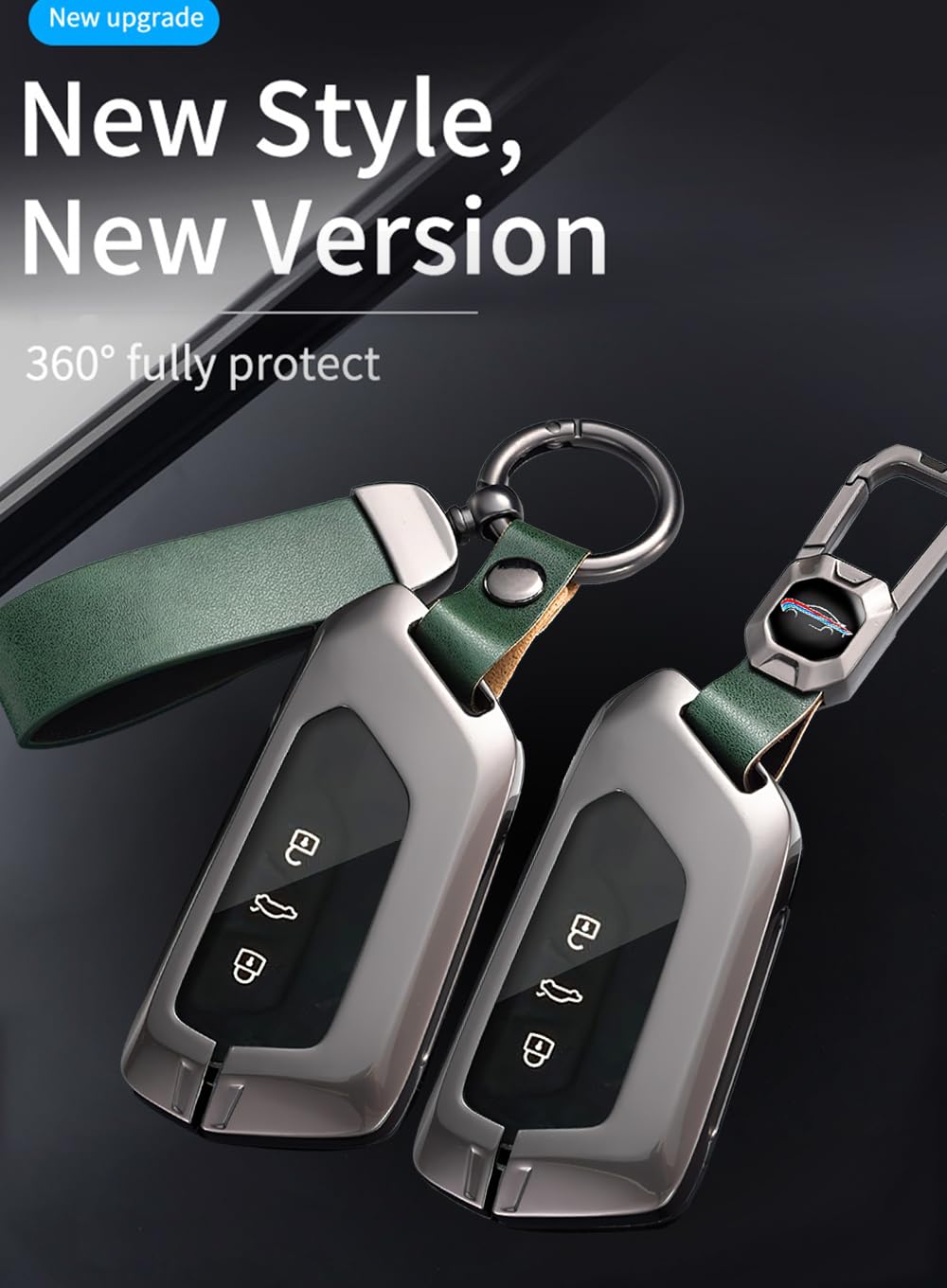 ontto Metalowe etui na kluczyki samochodowe 3/4/5 przycisków, pasuje do Golf 8 8.5 Tiguan 3 ID.3 ID.4 ID.7 Passat B9 Multivan T7