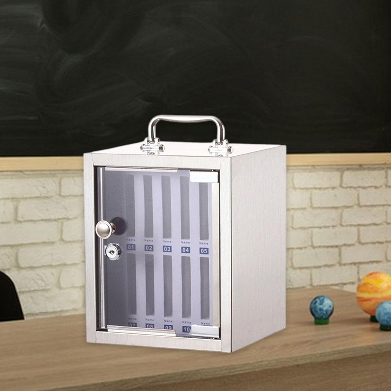 電話収納キャビネット収納ケースは手で持ち運べます。工場、オフィス、ジム、会議用のポータブルオーガナイザースマートフォンキーパー。,