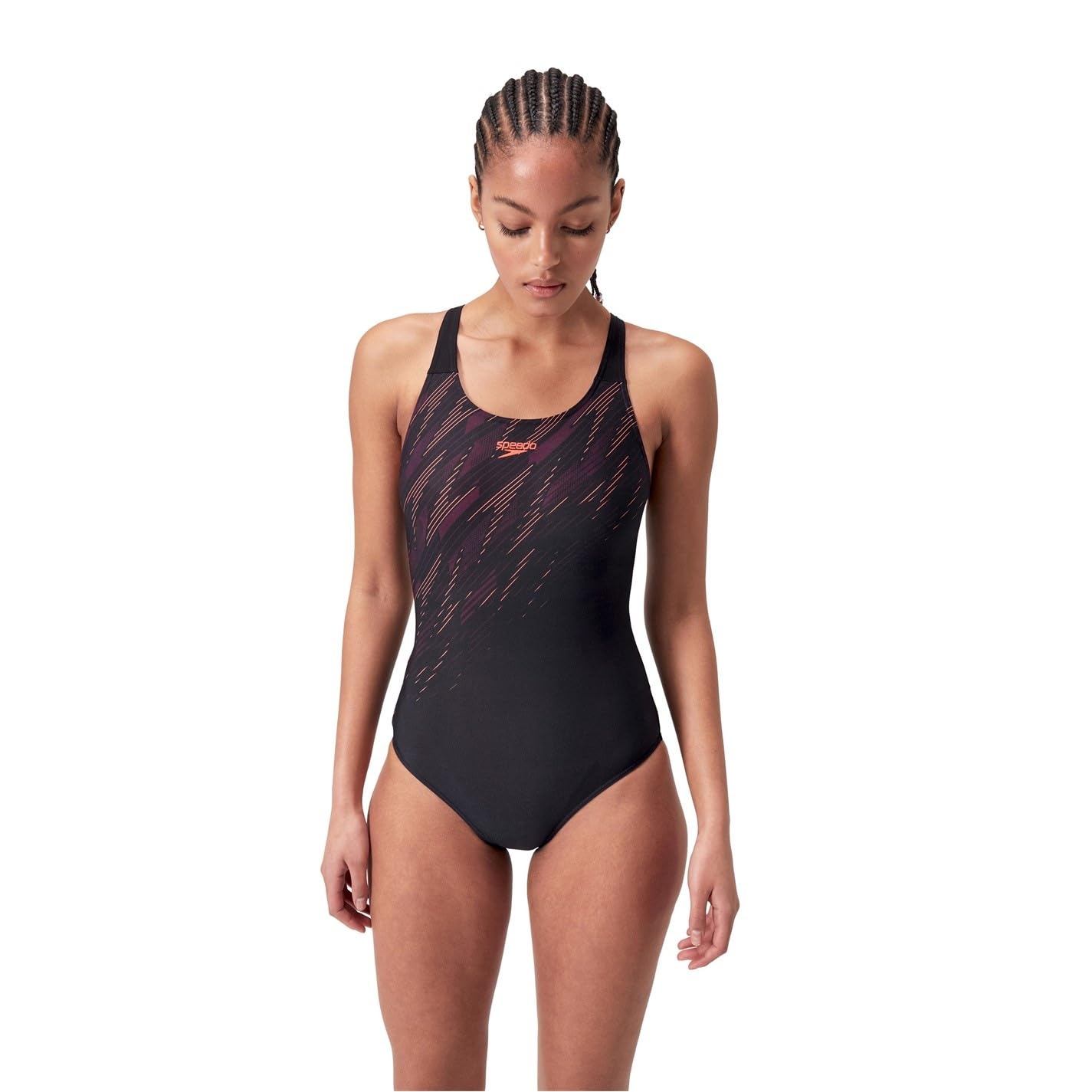 Speedo Hyperboom Placement Muscleback Costume da Bagno Donna (Pacco da 1)