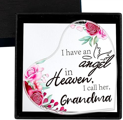 Vista 4 de SICOHOME Regalos de condolencias por pérdida de la abuela, regalo conmemorativo por pérdida de la abuela, en memoria de un ser querido, regalos