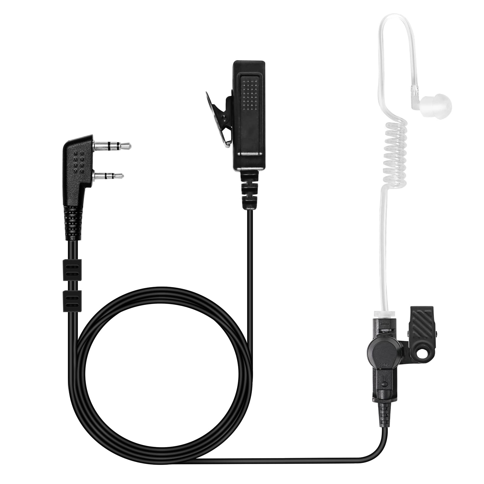 BLISCENTLY Covert Tube Walkie Talkie Earpiece Compatible with Kenwood KPG and TH, Retevis, BaoFen, WOUXUN