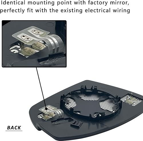 Vista 4 de Espejo calefactable para el lado izquierdo del conductor para Ford C-Max 2013, 2014, 2015, 2016, 2013, 2014, 2015, 2016, 2017, 2018, con calefacción