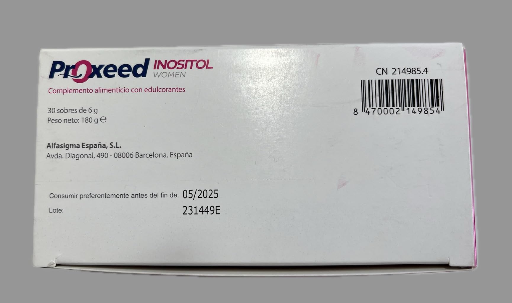 PROXEED Inositol Women 30 sobres Complemento Alimenticio