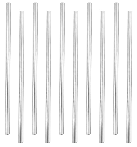 Varilla redonda de aluminio 6061, 10 unidades, diámetro de 0.236 in (+0.2/-0.008 in) x 11.811 in (12 pulgadas) de largo, varilla extruida sólida