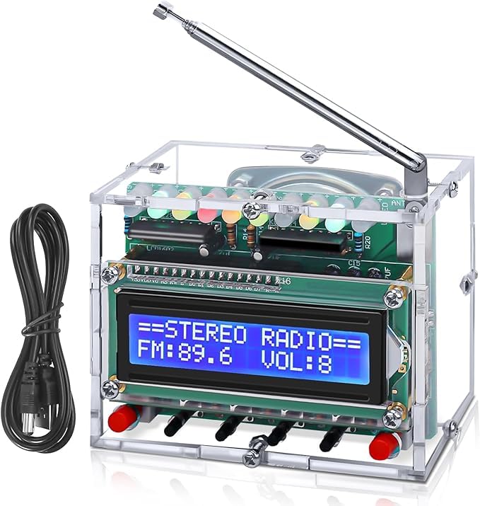 DONGKER Kit Di Saldatura Astronave RGB Con 4 Zone LED – Fai Da Te Per Principianti E Appassionati - 3