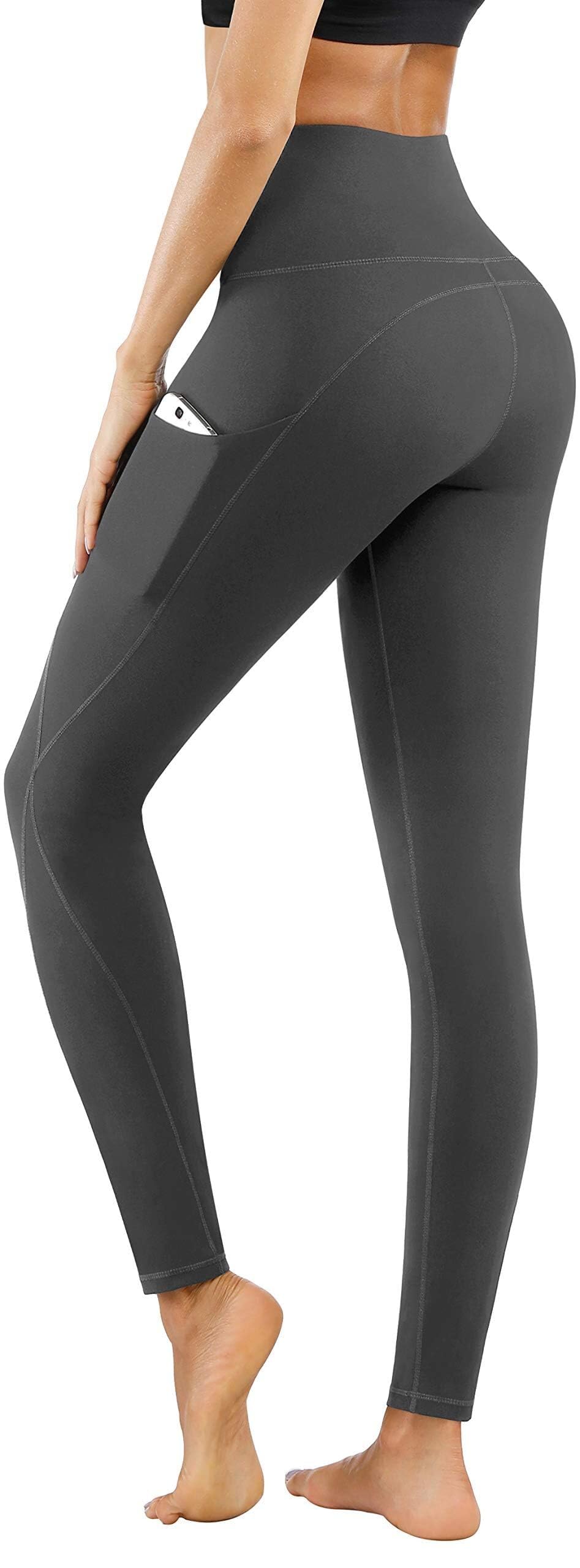 PHISOCKAT Pantalones de Yoga de Cintura Alta para Mujer con Bolsillos, Leggings con Bolsillos, Leggings de Control Tummy para Entrenamiento y Yoga