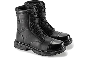 GEN-Flex2 8” Side-Zip Black Tactical Boots for Men and Women