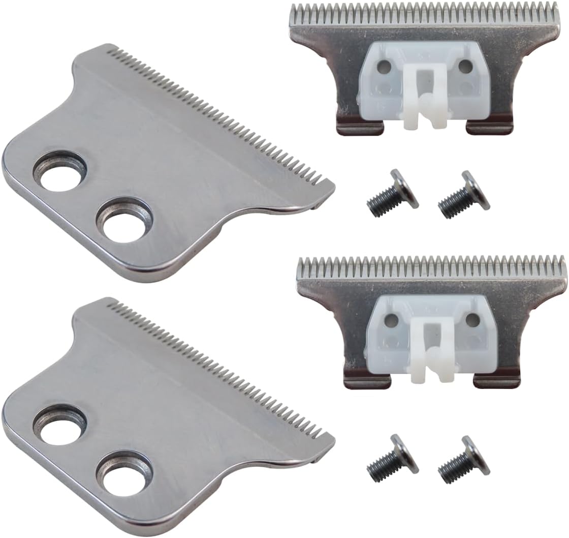Trimmer Blades Replacement Easy to Replace Fit for T-Wide Wahl 5 Star Series Detailer (8081) Cordless Detailer LI (8171) Enhanced Performance Fit for Smooth Trimming Experience - Pack of 2
