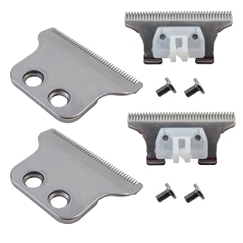 Upgraded Adjustable Trimmer Blade 5 Star Series T Wide Replacement Compatible for Wahl Detailer 8081 Cordless Detailer LI 8171, Set of 2
