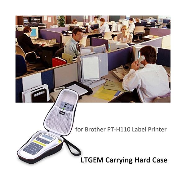 LTGEM EVA Hülle für Brother PT-H110 Etikettendrucker | Handheld | QWERTY Tastatur – Bild 8