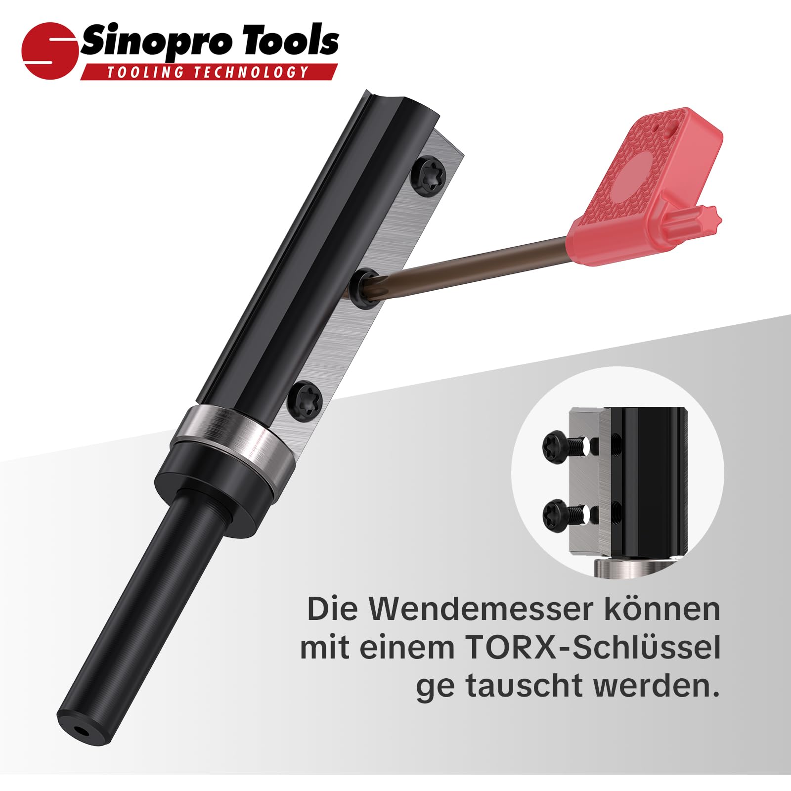Wendeplatten Bündigfräser HW – 8 mm Schaft, 16 mm Schneidendurchmesser, 50 mm Schneidenlänge, Kugellager Unten, für Holzbearbeitung und bündiges Trimmen