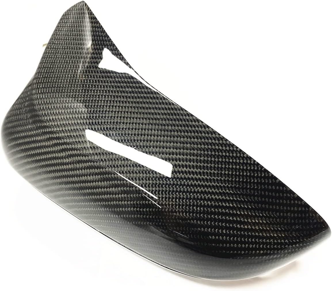 Carbon Fiber Mirror Cover Compatible With BMW F90 M5 Sedan 2018-2019 Exterior Rear View Caps Reverse Case Shell Replacement Clip On