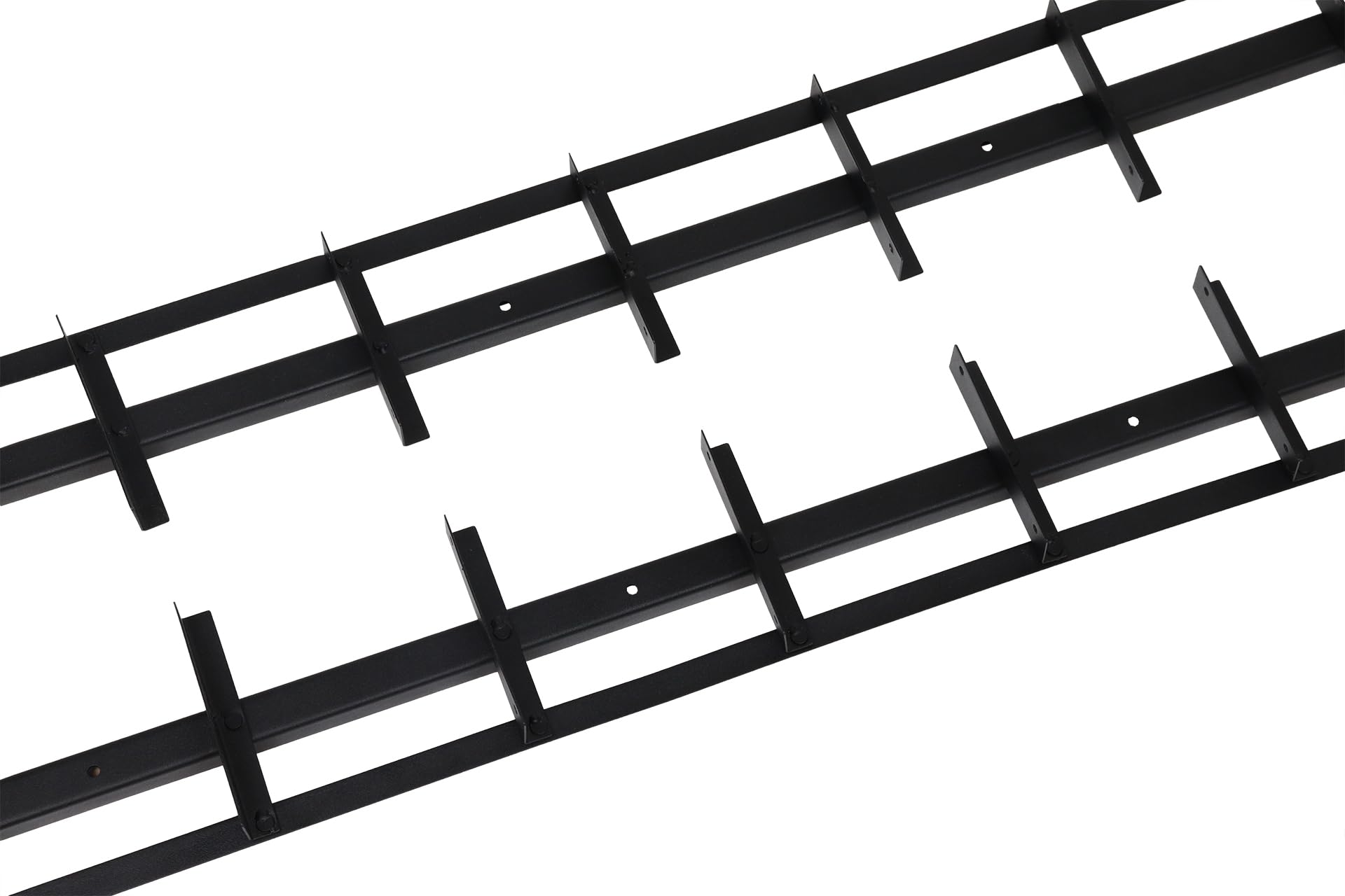 Flex Fence en color negro Lamas Giratorias para Jardín Acero Inoxidable 220 cm - 2 unidades